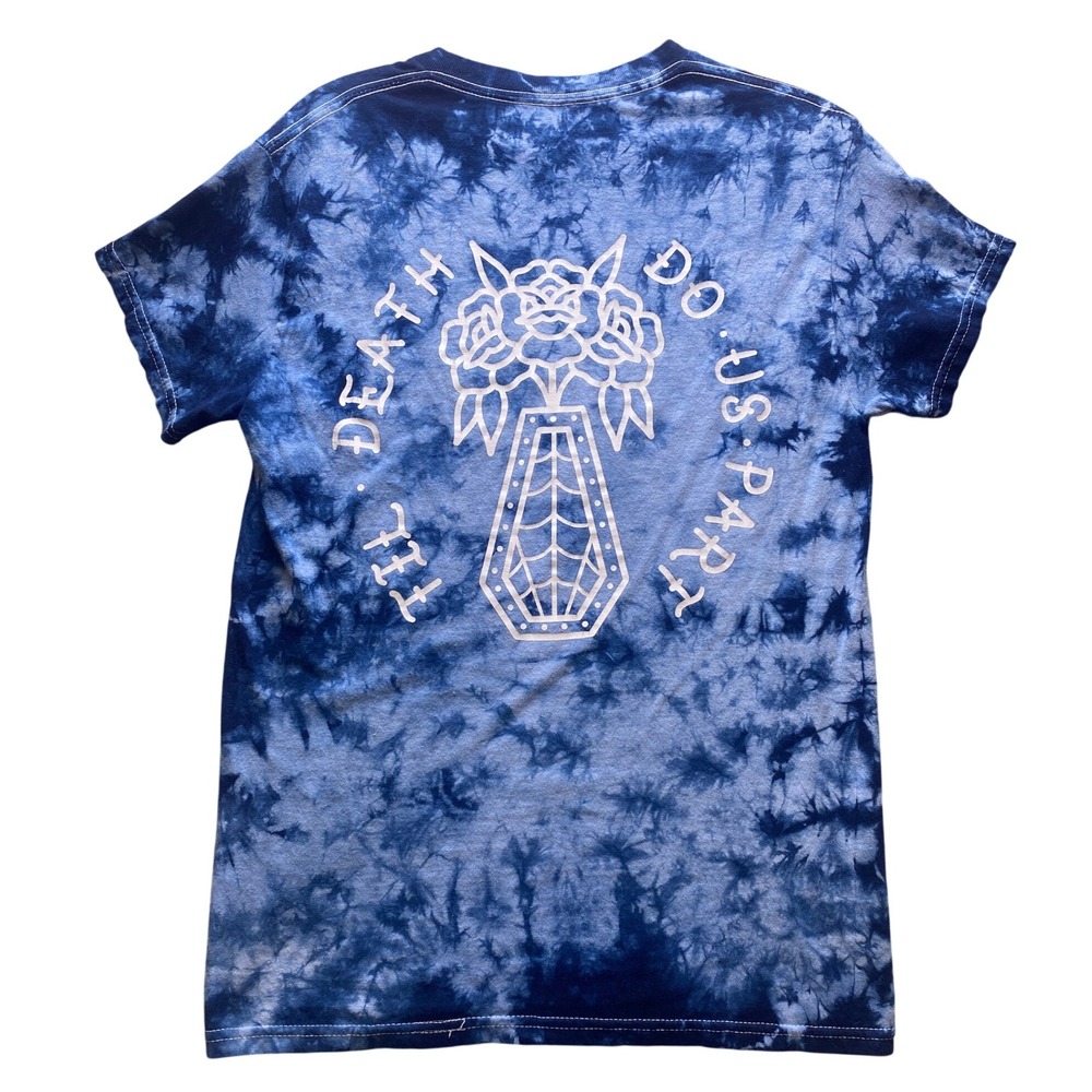 InkAddict Shirt Womens‎ Small Tie Dye Grunge Tattoo Spell Out Short Sleeve